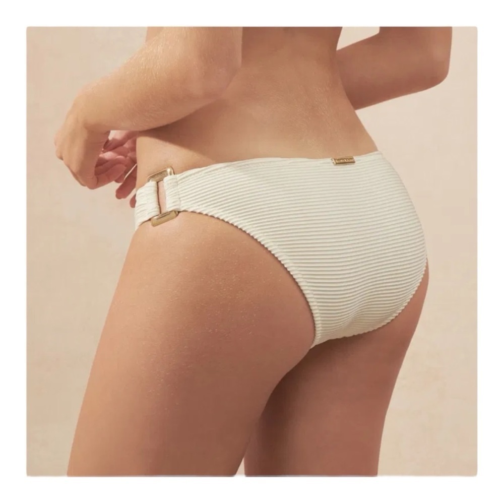 Heidi Klein Cote D'Azur Rectangle Bottom in Cream NWT